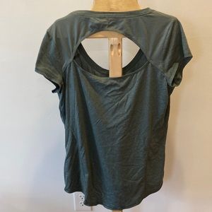 Open Back Athletic top Sage Green M